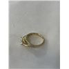 Image 5 : NEW 14K GOLD PLATED 1.5CT CUSHION CUT SIMULATED DIAMOND (CZ) RING, SIZE 6