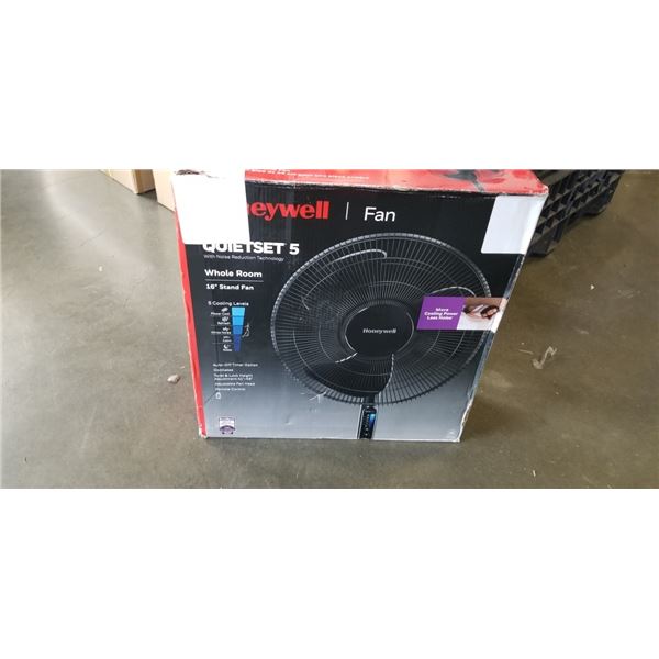 HONEYWELL 16" QUIET STAND FAN - TESTED WORKING, RETAIL $99