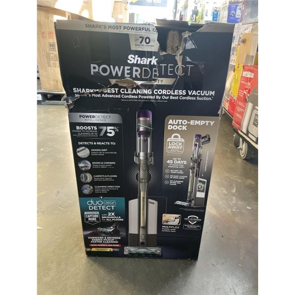 SHARK POWERDETECT CLEAN AND EMPTY CORDLESS STICK VACUUM - TESTED WORKING, RETAIL $749
