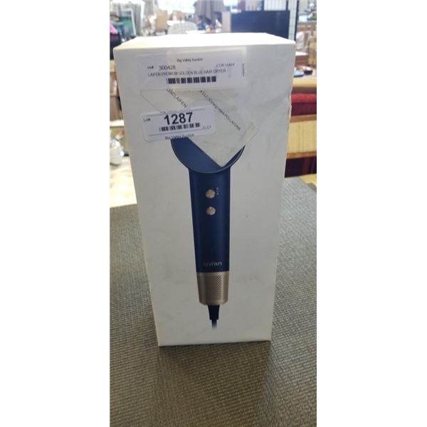 LAIFEN PREMIUM GOLDEN BLUE HAIR DRYER - TESTED WORKING, RETAIL $219