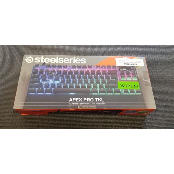 STEELSERIES APEX 3 TKL BACKLIT MECHANICAL GAMING KEYBOARD - TESTED WORKING