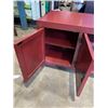 Image 3 : RED WOODEN ENTERTAINMENT CENTER TABLE