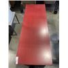 Image 5 : RED WOODEN ENTERTAINMENT CENTER TABLE