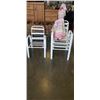 Image 1 : 4 PATIO CHAIRS - NO CUSHIONS AND UMBRELLA