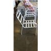 Image 3 : 4 PATIO CHAIRS - NO CUSHIONS AND UMBRELLA
