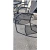 Image 4 : METAL PATIO TABLE W/ 4 CHAIRS