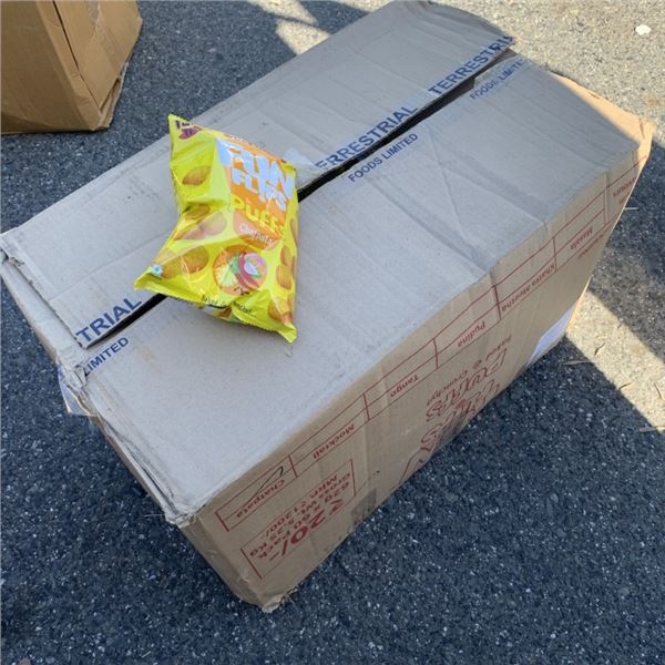 BOX OF FUN FLIPS CORN PUFFS CHATPATA FLAVOR 60 BAGS BB SEPT 2026