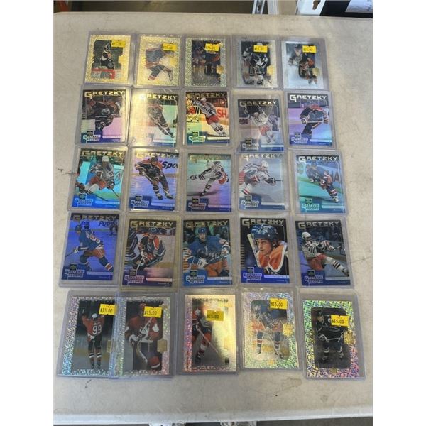 LOT OF 25 SPECIAL COLLECTIBLE GREZKY CARDS