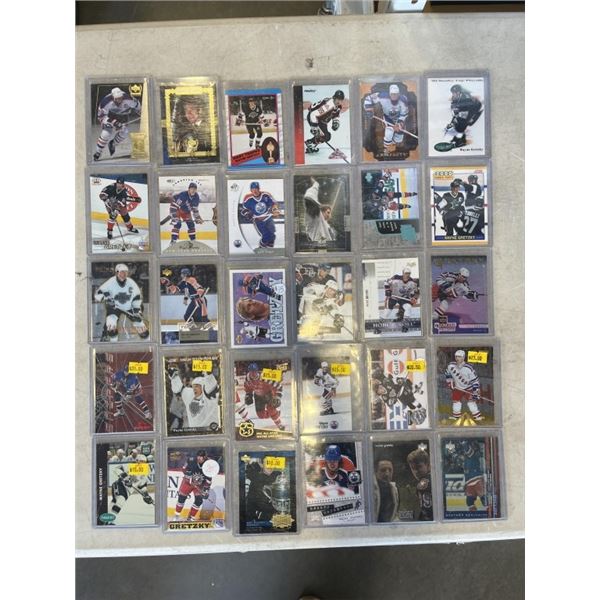 LOT OF 30 SPECIAL COLLECTIBLE GREZKY CARDS
