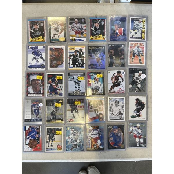 LOT OF 30 SPECIAL COLLECTIBLE GREZKY CARDS