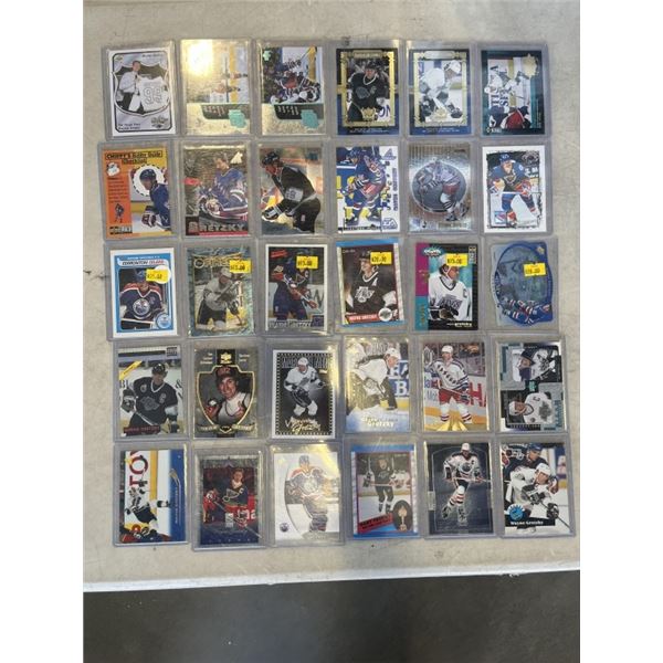 LOT OF 30 SPECIAL COLLECTIBLE GREZKY CARDS