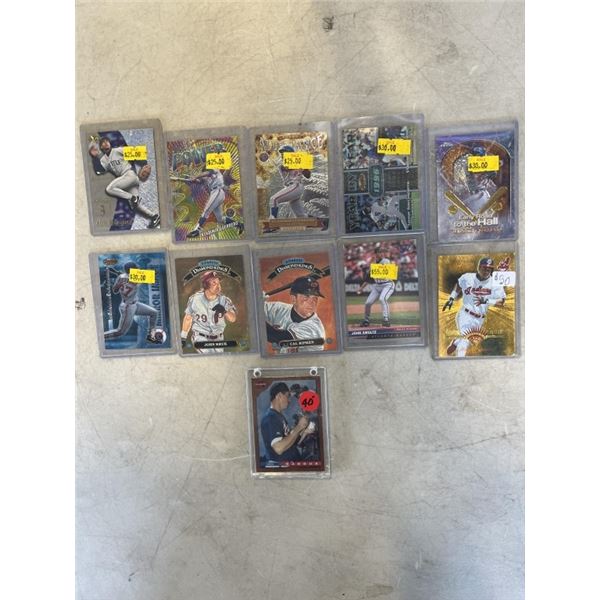 LOT OF BASEBALL STAR PLAYER COLLECTIBLE CARDS