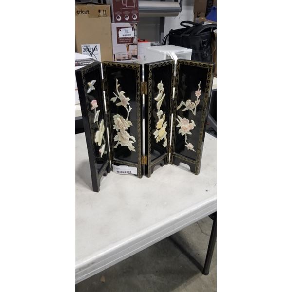 MINI LAQCEURED FOLDING DIVIDER, 18 INCH WIDE AND 14 INCH TALL