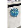 Image 1 : BLUE AND GOLD DUSTED ART GLASS BOWL