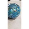 Image 3 : BLUE AND GOLD DUSTED ART GLASS BOWL
