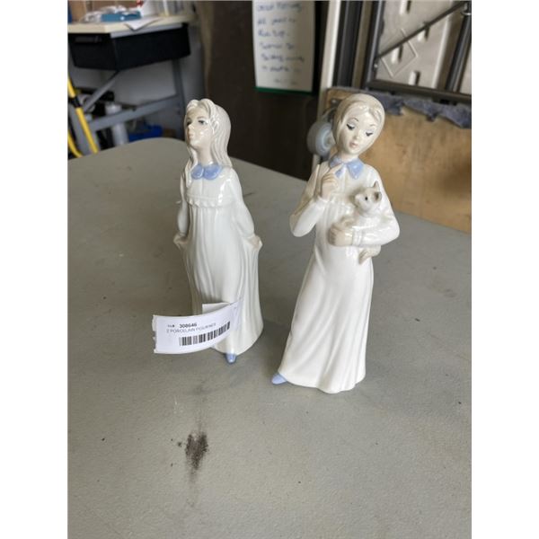 2 PORCELAIN FIGURINES