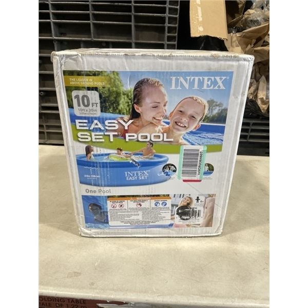 AS NEW INTEX EASY SET POOL, 10FT