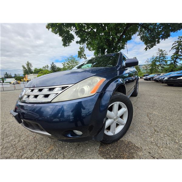 DUNCAN - 2005 NISSAN MURANO BLUE 181042 KMS - J422986
