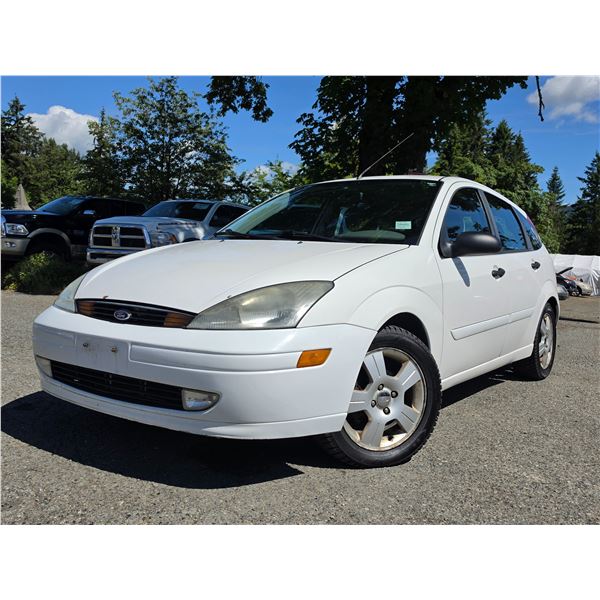 DUNCAN - 2003 FORD FOCUS WHITE  186945 KMS - D131230