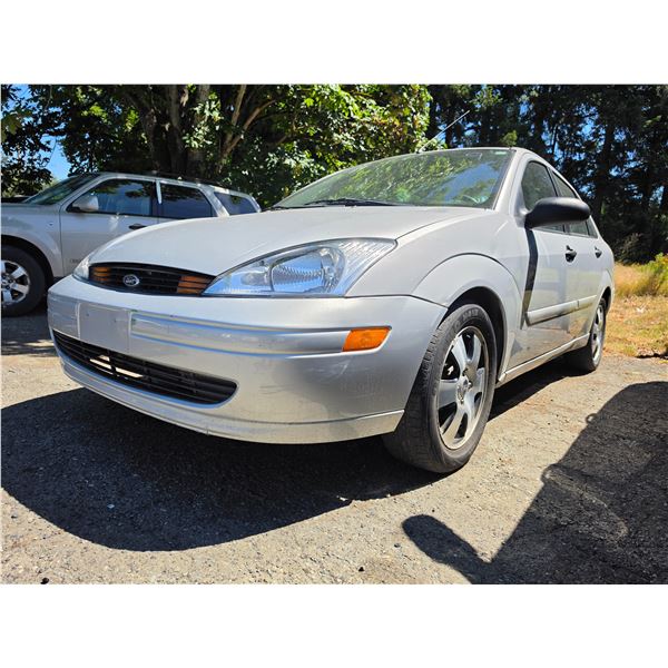 DUNCAN - 2002 FORD FOCUS SILVER 50230 KMS "NO RESERVE" - D331384