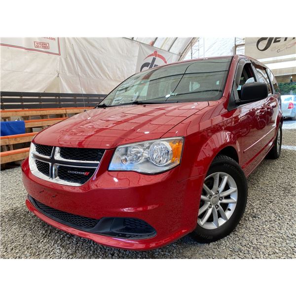 PARKSVILLE - 2014 DODGE GRAND CARAVAN RED 155865 KMS - D419103