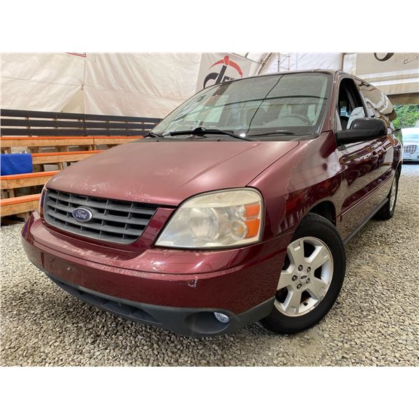 PARKSVILLE - 2007 FORD FREESTAR RED 80406 KMS - PA06534