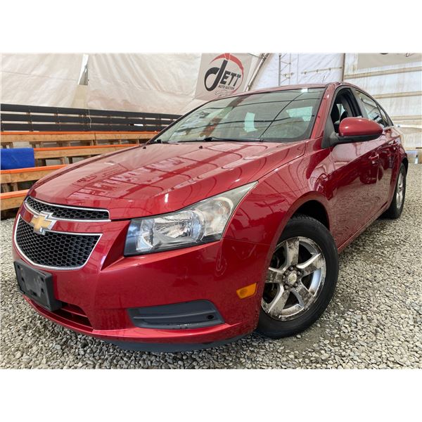 PARKSVILLE - 2012 CHEVROLET CRUZE RED 261060 KMS - B389697