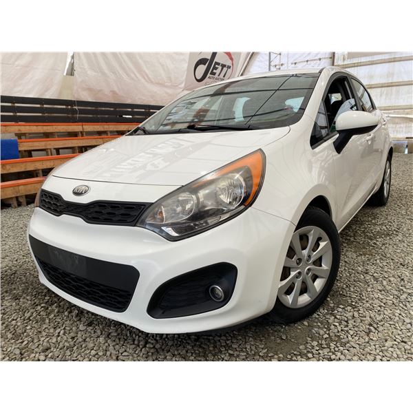 PARKSVILLE - 2013 KIA RIO WHITE 225478 KMS - B873866