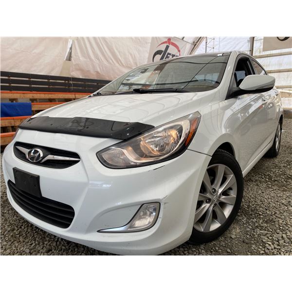 PARKSVILLE - 2012 HYUNDAI ACCENT WHITE 263229 KMS - D233075