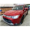 Image 3 : PARKSVILLE - 2015 MITSUBISHI OUTLANDER RED 198687 KMS - D600339