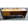 Image 1 : Wooden Desk w/ Single Drawer on Wheels 62" x 18" x 26"H