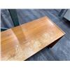 Image 5 : Wooden Desk w/ Single Drawer on Wheels 62" x 18" x 26"H