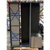 Image 1 : Black Desk w/ Upper & Lower Cabinets 72" x 20" x 54"H