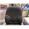 Image 2 : Black Office Armchair w/ Upholstered Seat & Back on Wheels