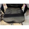 Image 5 : Black Office Armchair w/ Upholstered Seat & Back on Wheels