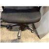 Image 6 : Black Office Armchair w/ Upholstered Seat & Back on Wheels