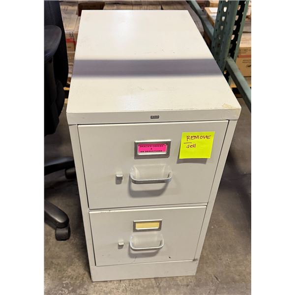 HON 2-Drawer Filing Cabinet 25" x 15" x 29"H