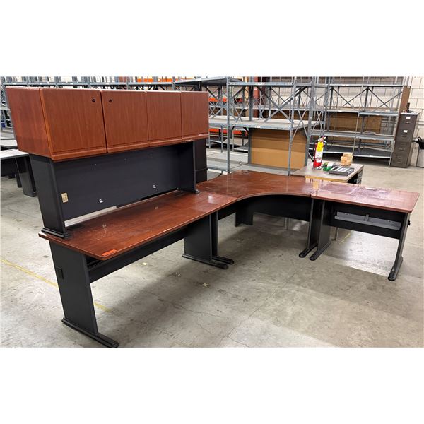 L-Shaped Desk w/ Hutch 108" x 60" x 84" x 66"H
