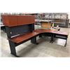 Image 1 : L-Shaped Desk w/ Hutch 108" x 60" x 84" x 66"H