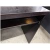 Image 7 : Black Desk w/ Upper & Lower Cabinets 44" x 22" x 57"H