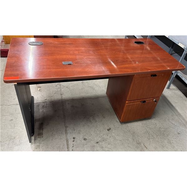 Wooden Desk w/ 2-Drawers 60" x 27" x 29"H
