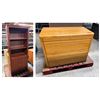 Image 1 : Wooden Shelf w/ Undercabinets & Lateral 2-Drawer Filing Cabinet, Misc Sizes