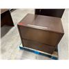 Image 3 : Qty 2 Wooden Filing Cabinets & 2 Desks, Misc Sizes