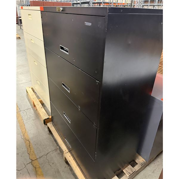 Qty 2 Lateral Filing Cabinets, Misc Sizes