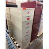 Image 1 : Qty 3 Vertical 4-Drawer Filing Cabinets, Misc Sizes