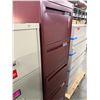 Image 2 : Qty 3 Vertical 4-Drawer Filing Cabinets, Misc Sizes