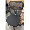 Image 1 : Black Mesh Back Office Armchair on Wheels