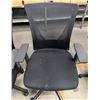 Image 1 : Black Mesh Back Office Armchair on Wheels