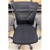 Image 1 : Black Mesh Back Office Armchair on Wheels