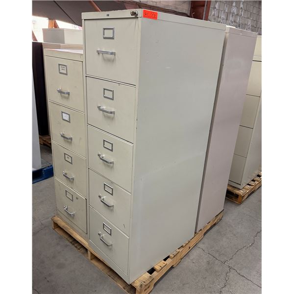 Qty 3 Filing Cabinets, Misc Sizes